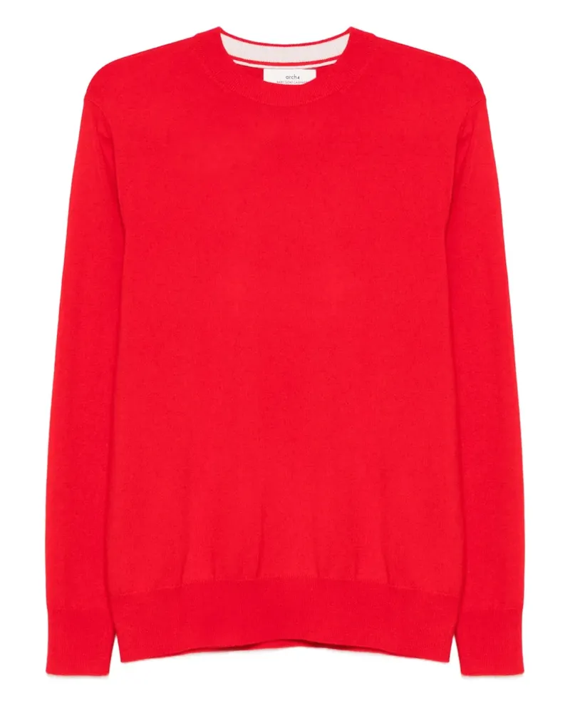 arch4 Kaschmirpullover mit Rundhalsausschnitt - Rot Rot