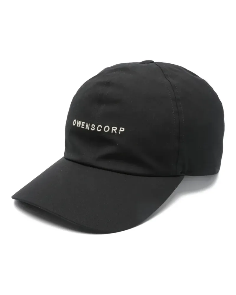 Rick Owens Baseballkappe mit Stickerei - Schwarz Schwarz