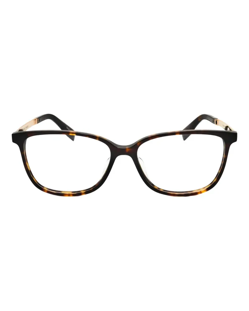 Trussardi tortoiseshell-effect cat-eye glasses - Braun Braun