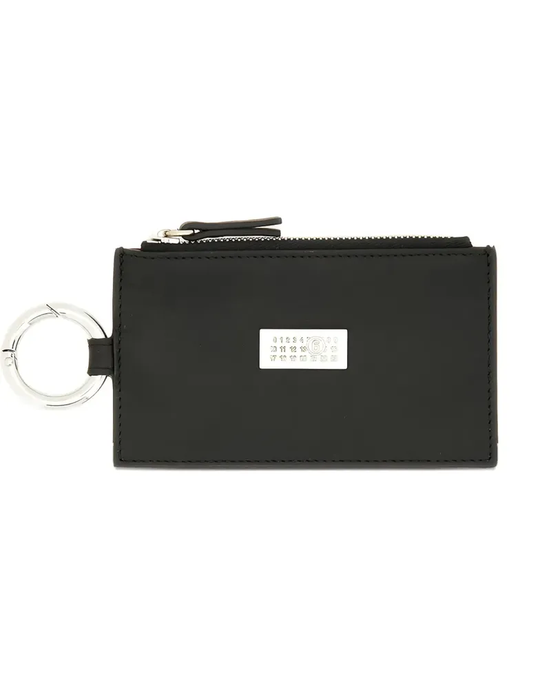 Maison Margiela zip keyring wallet - Schwarz Schwarz