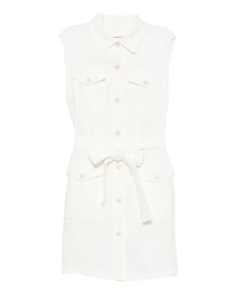 P.A.R.O.S.H. Blink shirt mini dress - Weiß Weiß