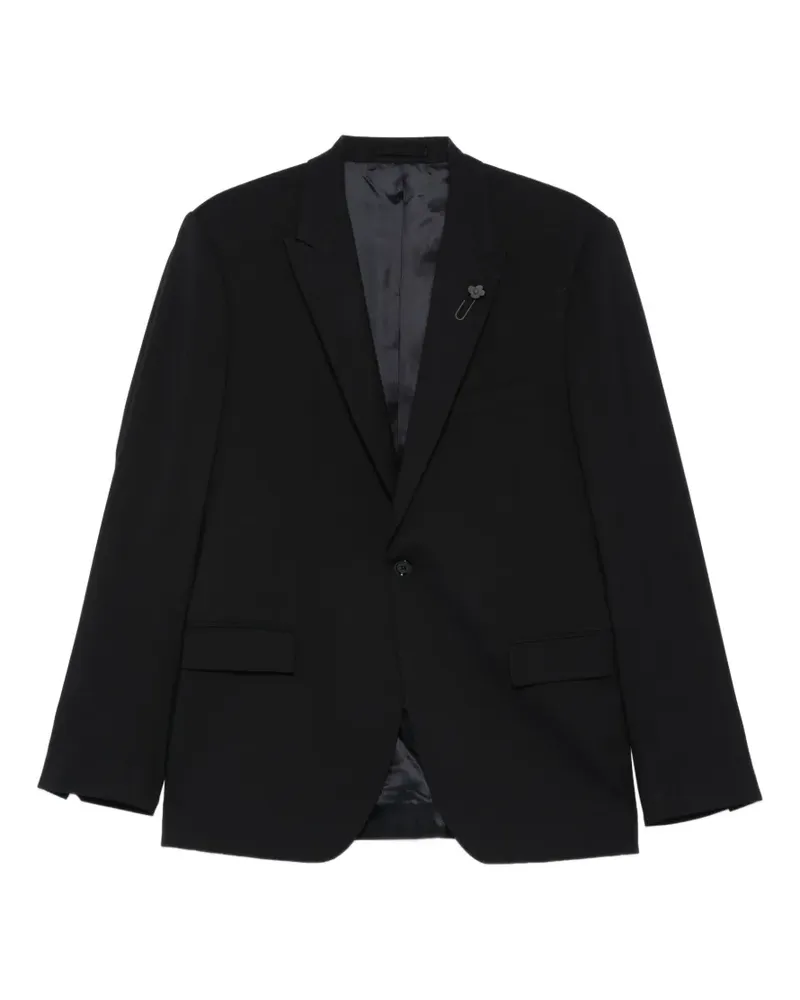 LARDINI Einreihiger Anzug mit Knopfleiste - Blau Blau