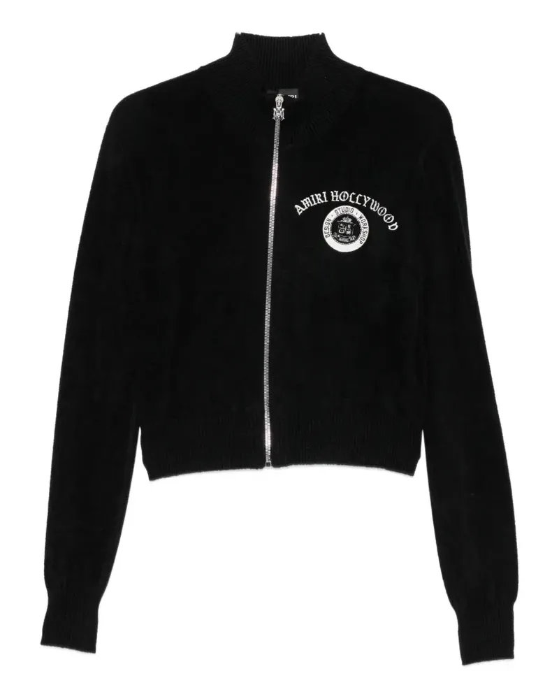 Amiri logo-embroidered cardigan - Schwarz Schwarz