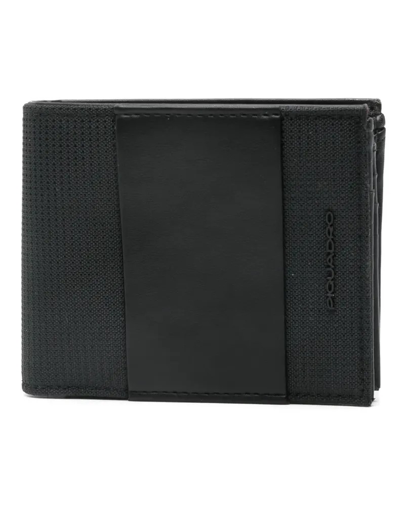 Piquadro Portemonnaie mit Logo - Schwarz Schwarz