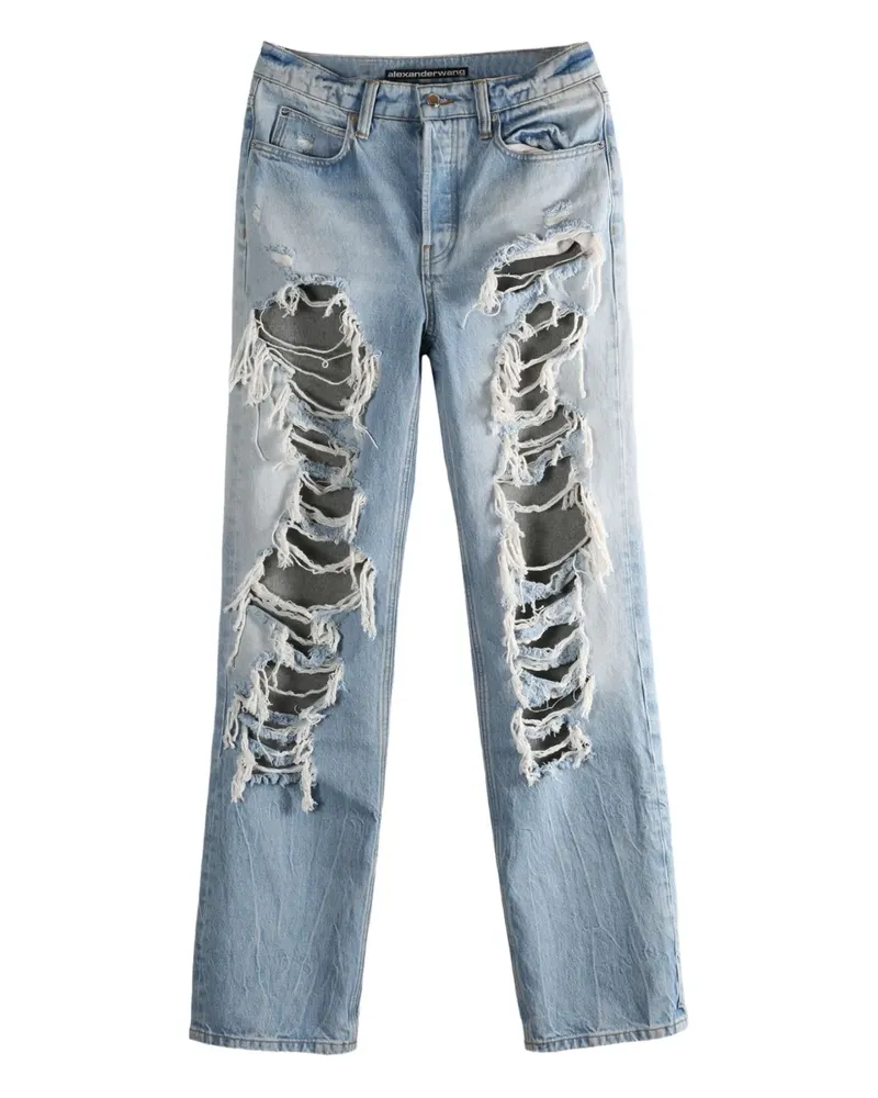 Alexander Wang Jeans im Distressed-Look - Blau Blau