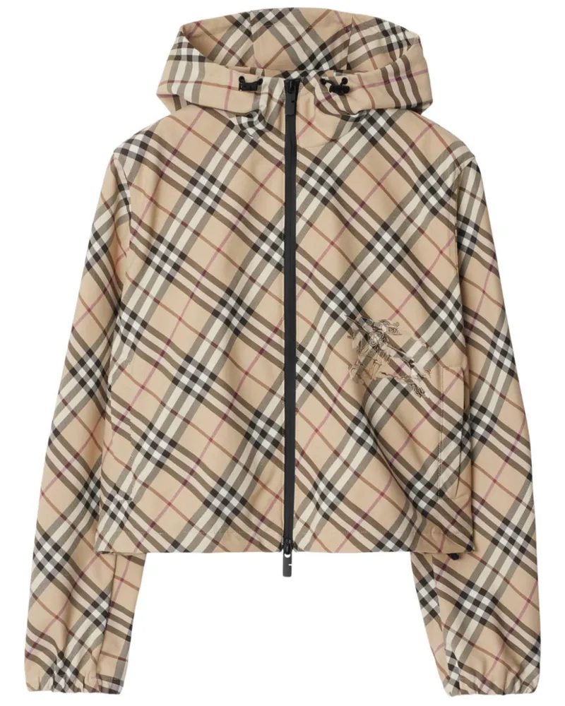 Burberry Karierte Jacke - Nude Nude