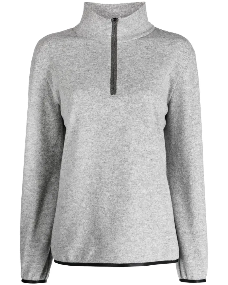 Brunello Cucinelli Sweatshirt mit Reißverschluss - Grau Grau