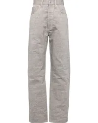 Maison Margiela turn-up-hem straight jeans Grau