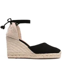 Castañer Espadrilles mit Plateau Schwarz