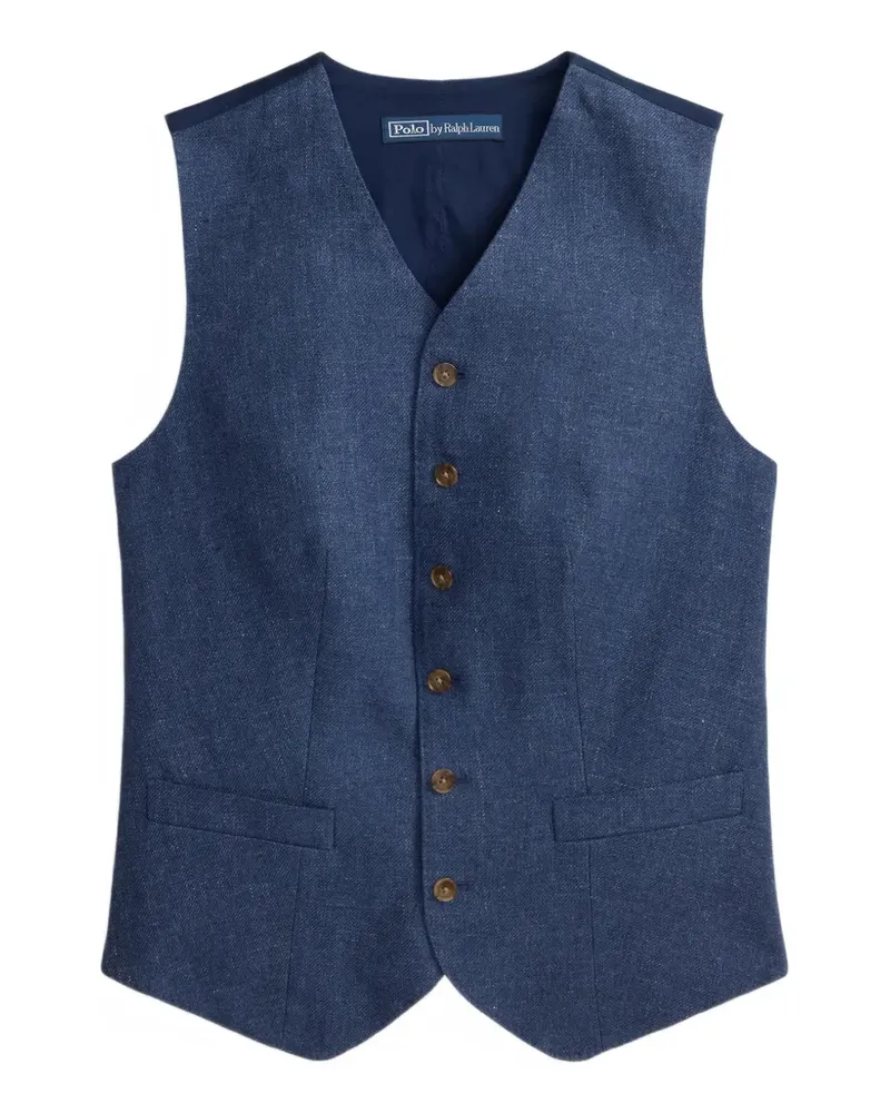 Ralph Lauren Geknöpfte Weste - Blau Blau