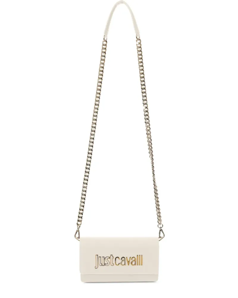 Just Cavalli Umhängetasche mit Logo - Weiß Weiß