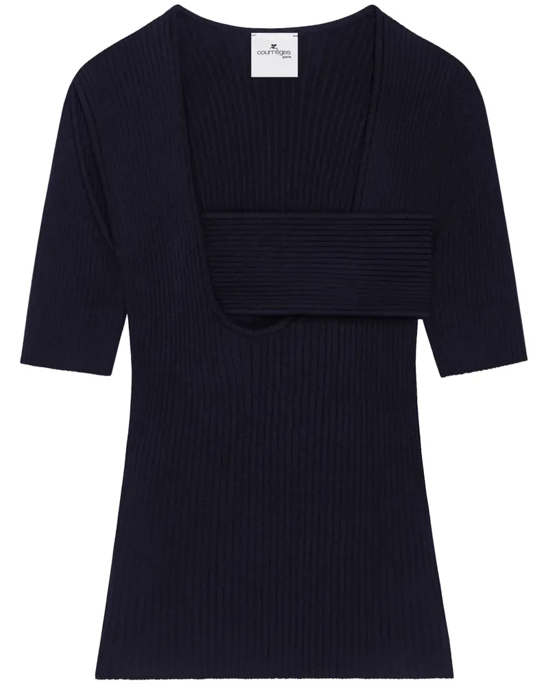 Courrèges Infinity Oberteil - Blau Blau