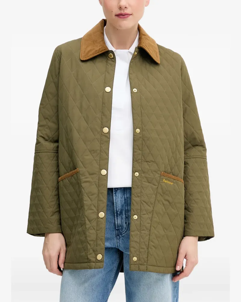 Barbour Goldmire quilted corduroy-collar jacket - Grün Grün