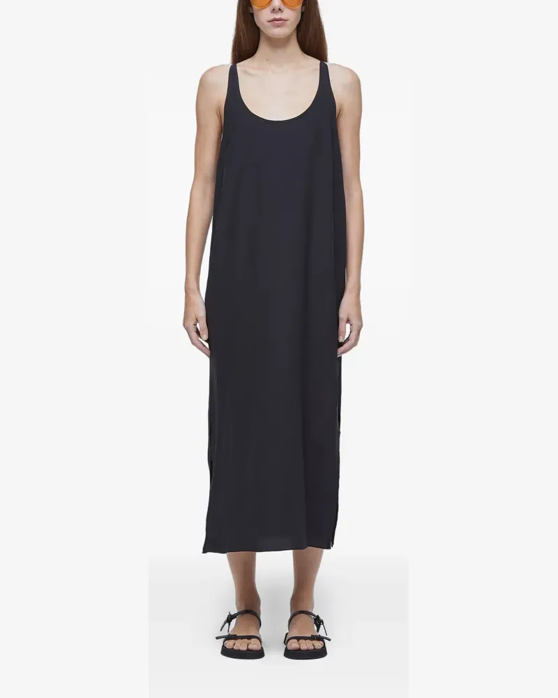 Osklen Longui Maxikleid aus Seide - Schwarz Schwarz