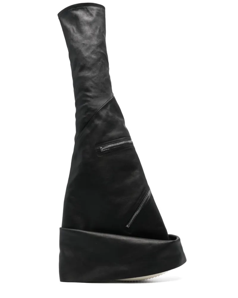 Rick Owens Cargoflares Sneak Stiefel - Schwarz Schwarz