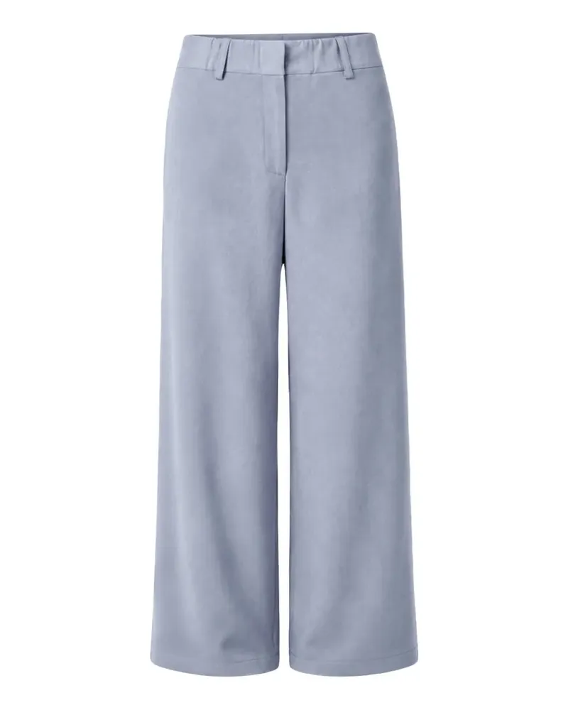 ALYSI belt-loops wide-leg trousers - Blau Blau