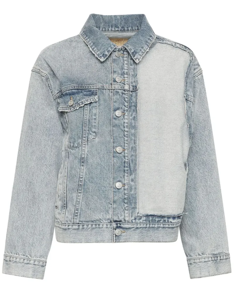 Maison Margiela Jeansjacke im Distressed-Look - Blau Blau