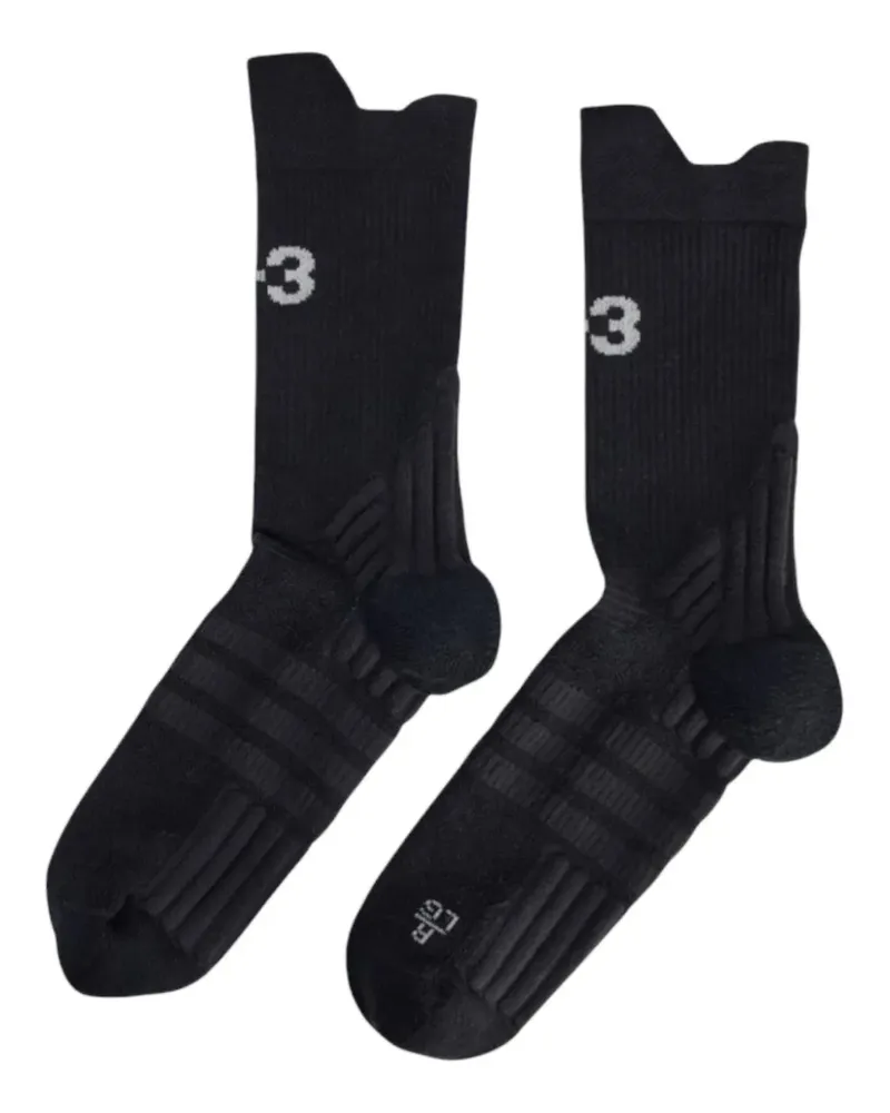 Y-3 Socken mit Logo-Detail - Schwarz Schwarz