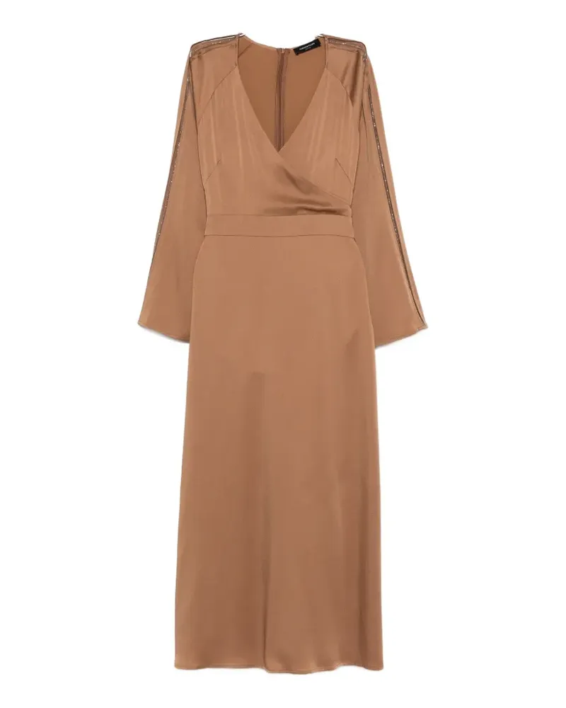 Fabiana Filippi V-neck embellished maxi dress - Braun Braun