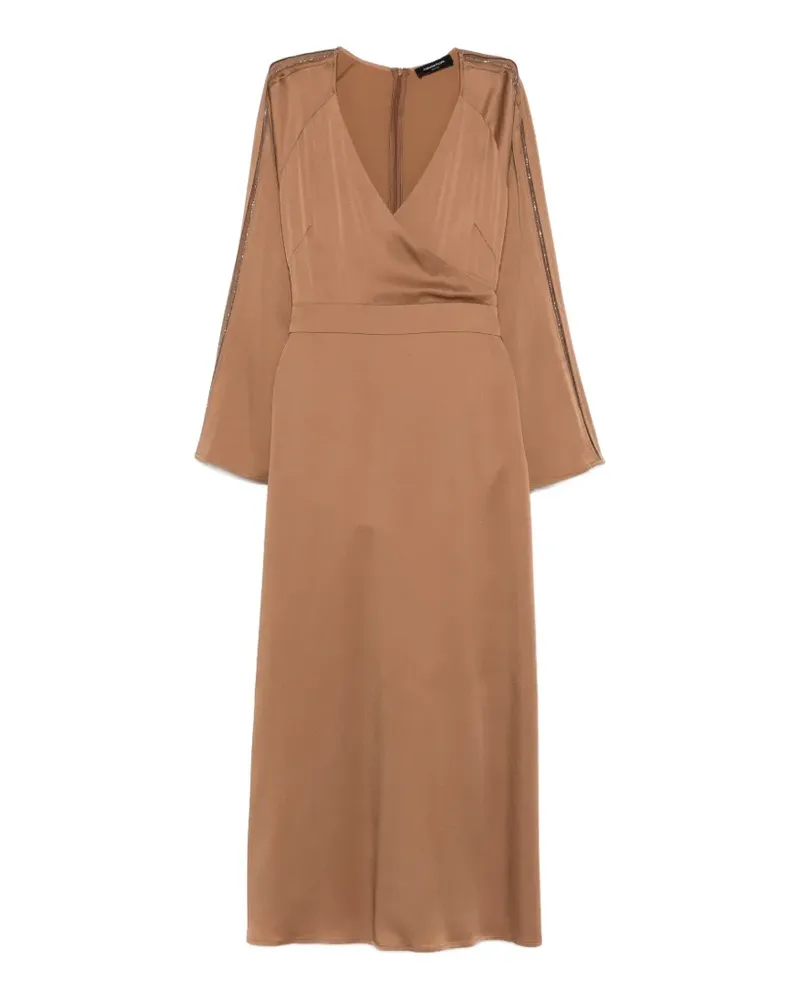 Fabiana Filippi V-neck embellished maxi dress - Braun Braun