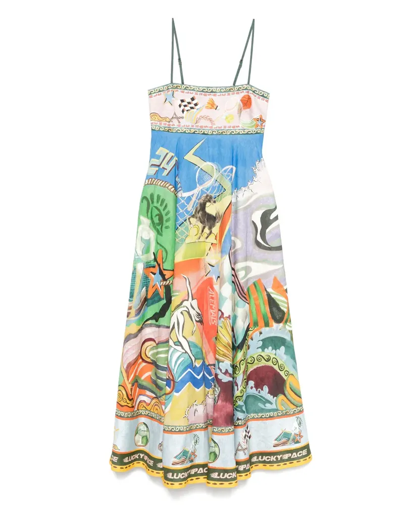 ALEMAIS Lucky Pace Midikleid - Blau Blau