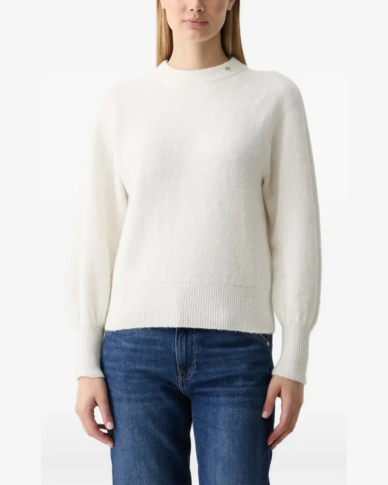 JOOP! Pullover mit Raglanärmeln und Schleife - Weiß Weiß