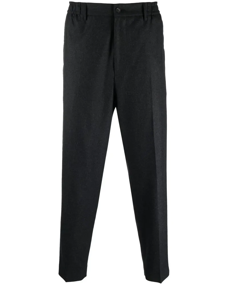 Tagliatore Klassische Slim-Fit-Hose - Grau Grau