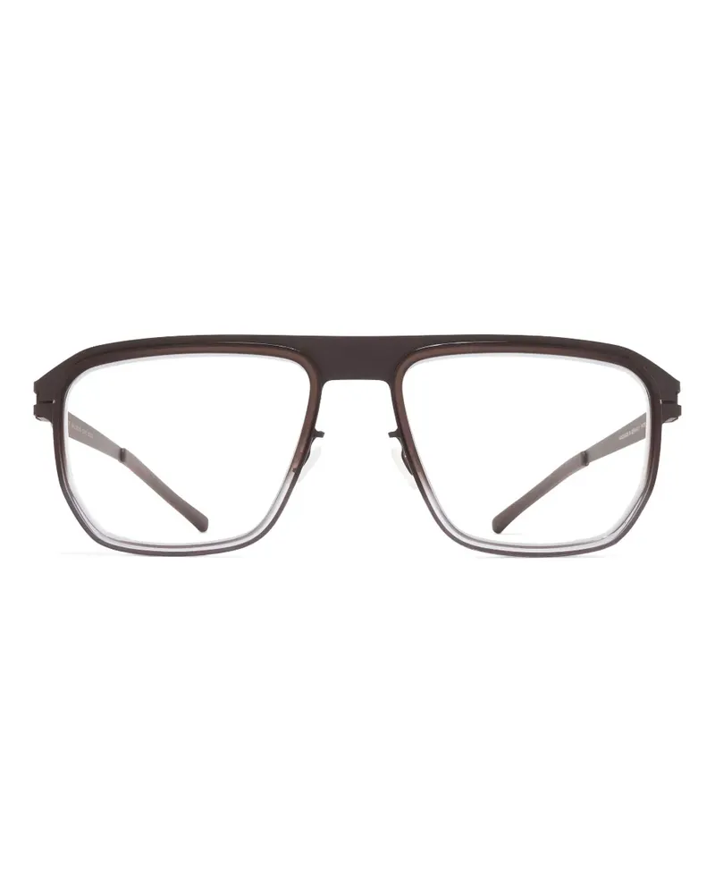 Mykita Oversized-Brille mit geometrischem Gestell - Grau Grau