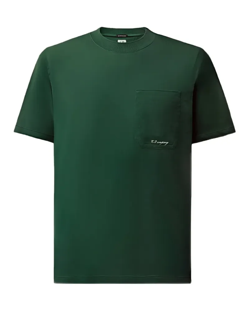 C.P. Company T-Shirt aus mercerisiertem Jersey 70/2 Gasato - Grün Grün