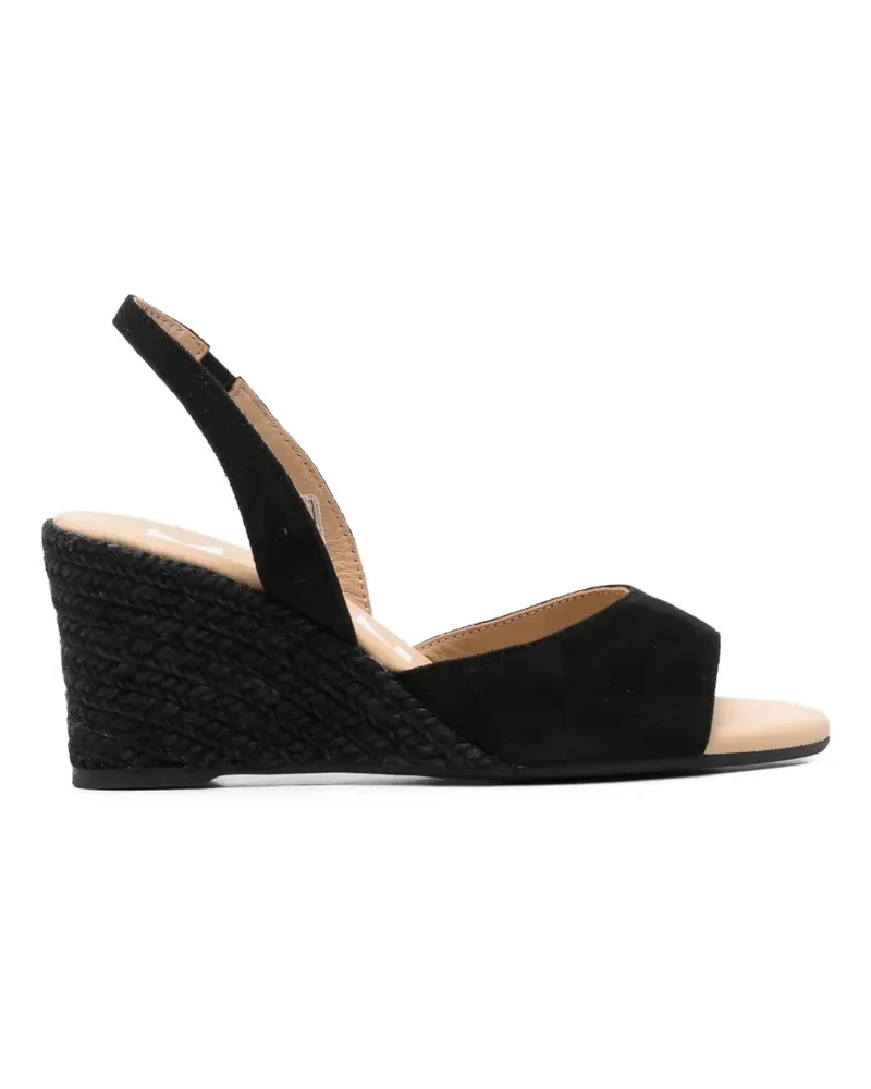 Manebí wedge slingback sandals - Schwarz Schwarz