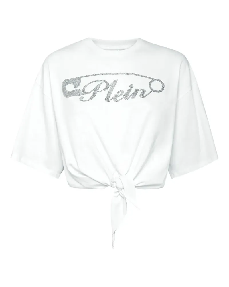 Philipp Plein Cropped-T-Shirt - Weiß Weiß