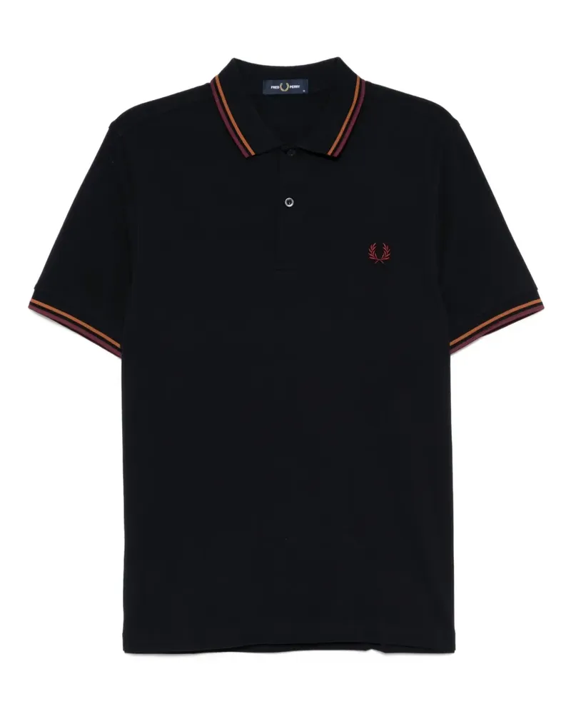 Fred Perry Twin Poloshirt - Blau Blau