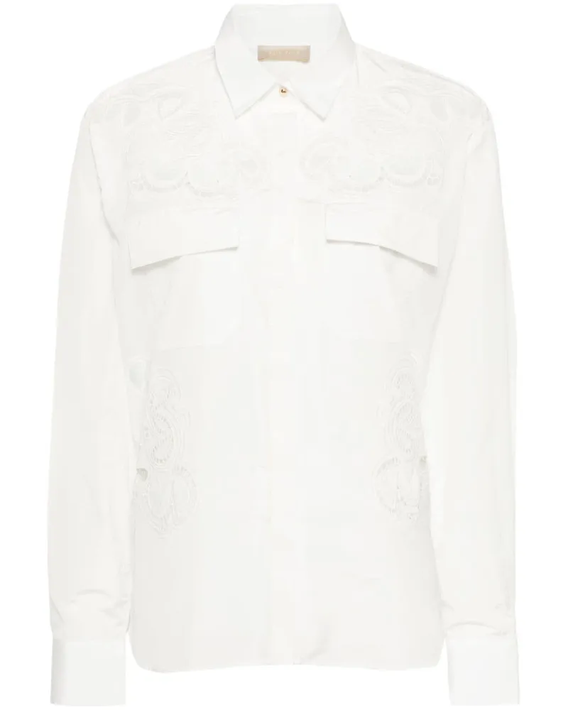 Elie Saab Besticktes Hemd - Weiß Weiß