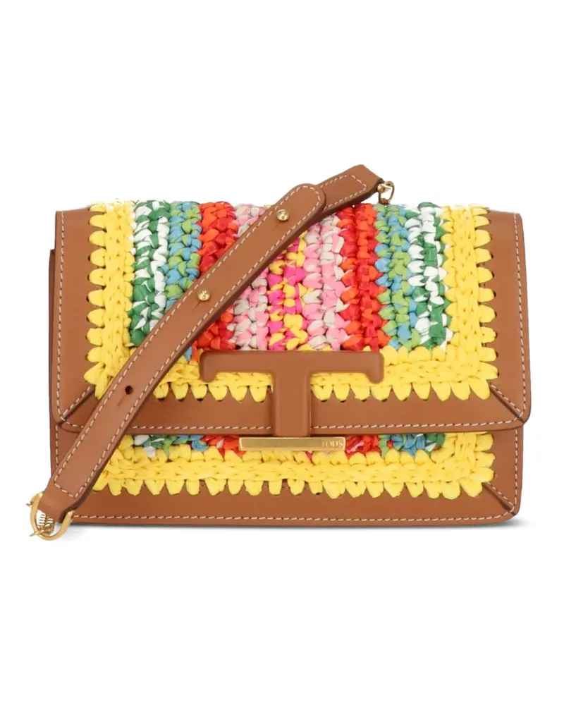 TOD'S woven shoulder bag - Braun Braun