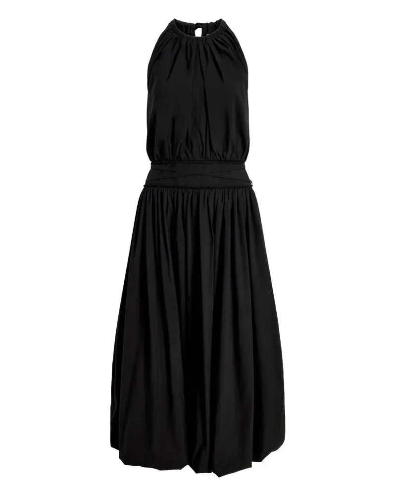 Proenza Schouler Gerafftes Neckholder-Kleid - Schwarz Schwarz