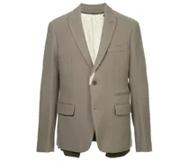 Einreihiges Sakko mit Pattentaschen - Nude