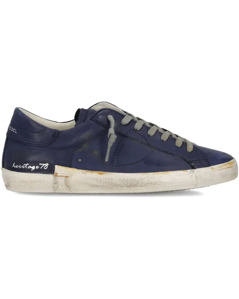 Philippe Model Prsx Sneakers im Used-Look - Blau Blau