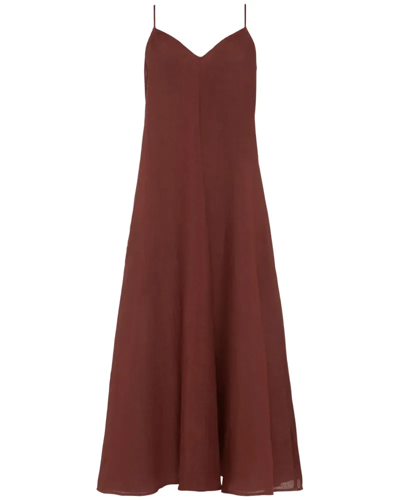 Eres Snob Midikleid - Braun Braun