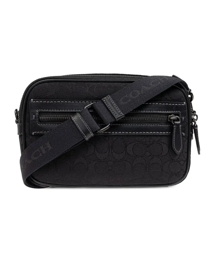 Coach Kuriertasche mit Monogramm - Schwarz Schwarz