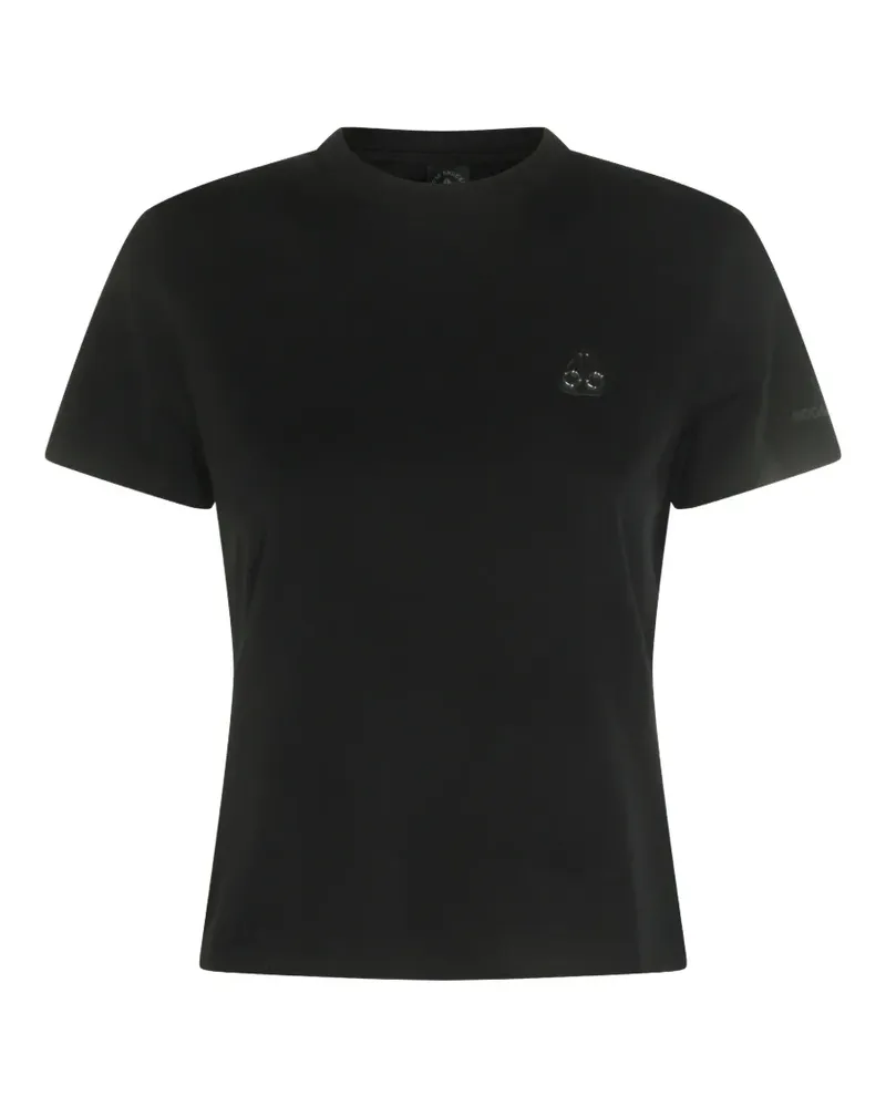 Moose Knuckles logo-plaque T-shirt - Schwarz Schwarz