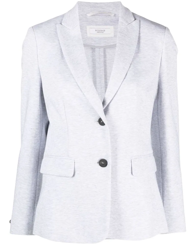 Peserico Einreihiger Blazer Grau