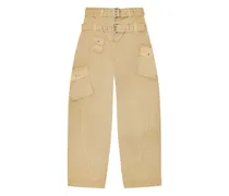 Hose mit aufgesetzter Tasche - Nude