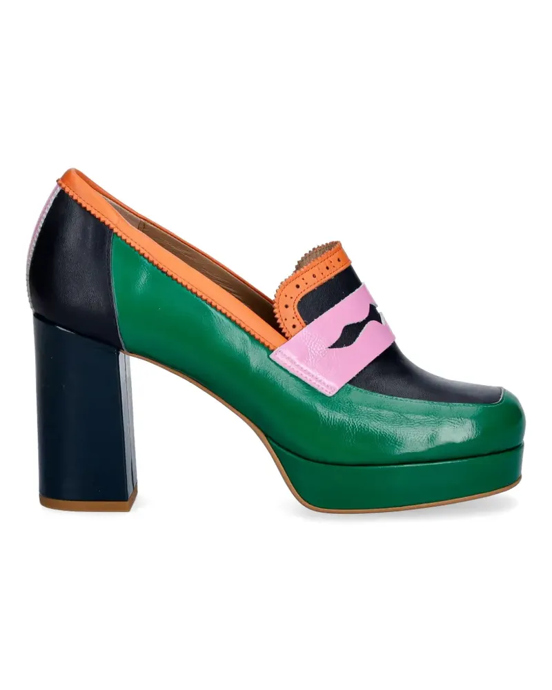 Fly London platform leather pumps - Grün Grün