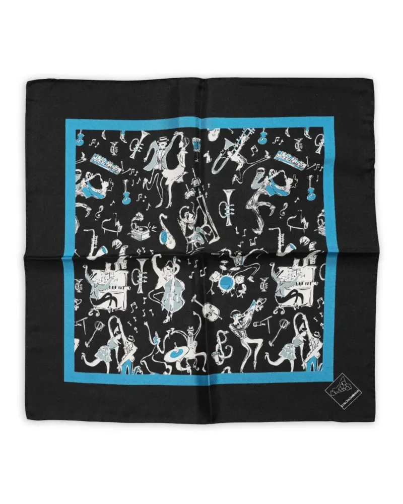 Dolce & Gabbana Einstecktuch aus Seide - Schwarz Schwarz