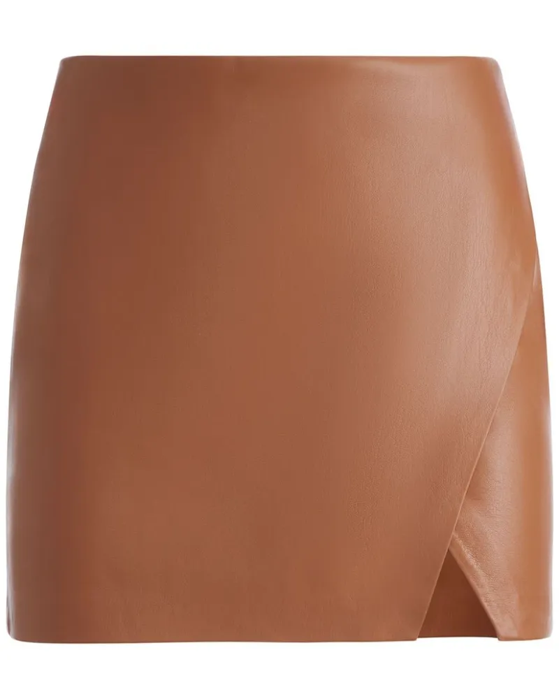 Alice + Olivia Gewickelter Siobhan Minirock - Braun Braun