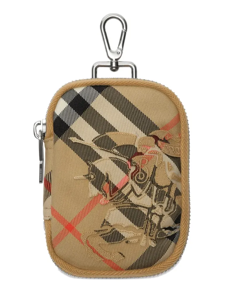 Burberry Check zip wallet - Nude Nude