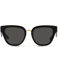 Dolce & Gabbana Sonnenbrille mit rundem Gestell Schwarz