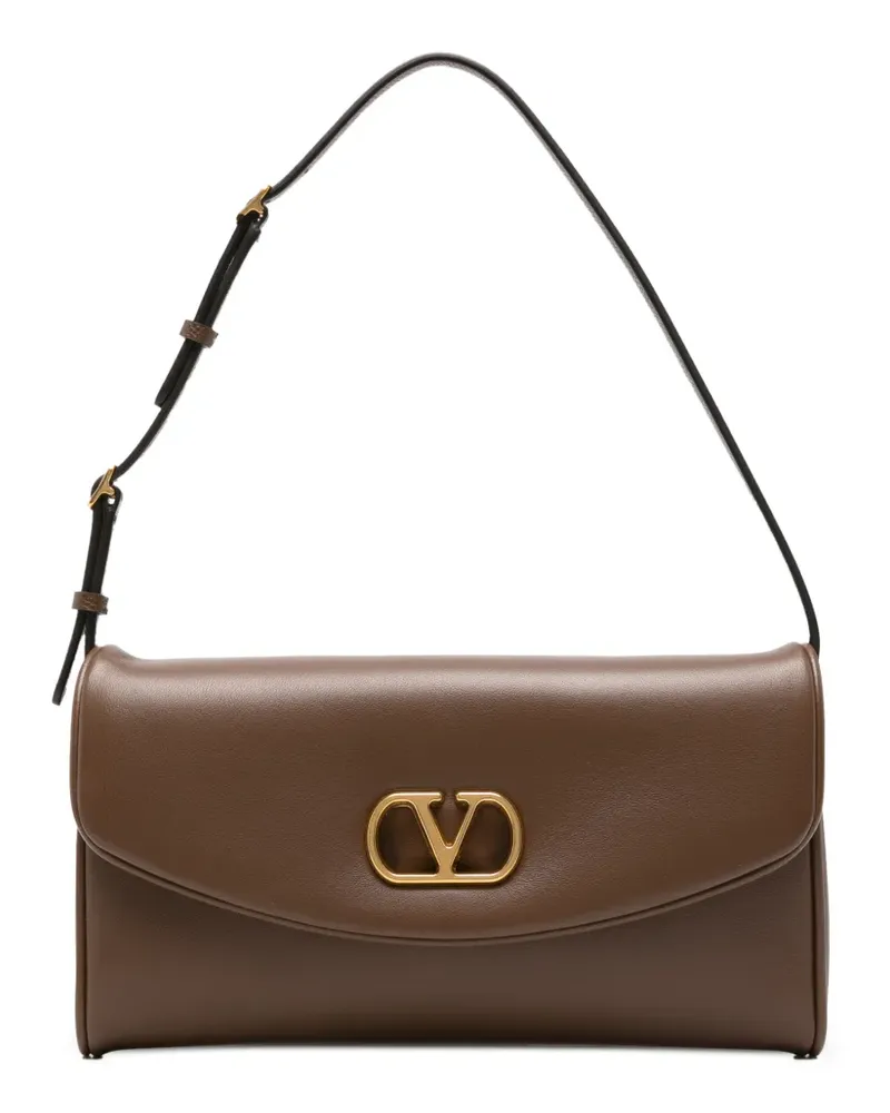 Valentino Garavani Schultertasche mit VLogo - Braun Braun