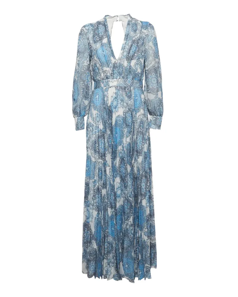 Alice + Olivia Cheney Maxikleid mit Cut-Out - Blau Blau