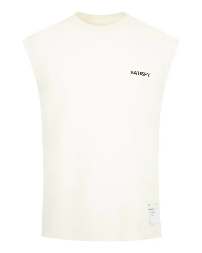 Satisfy MothTech distressed tank top - Weiß Weiß
